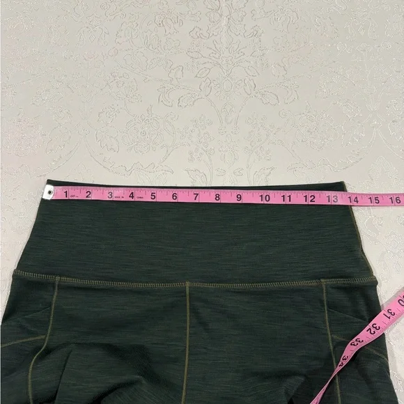 Prana Leggings in Forest Green and Mauve - Picture 8 of 9
